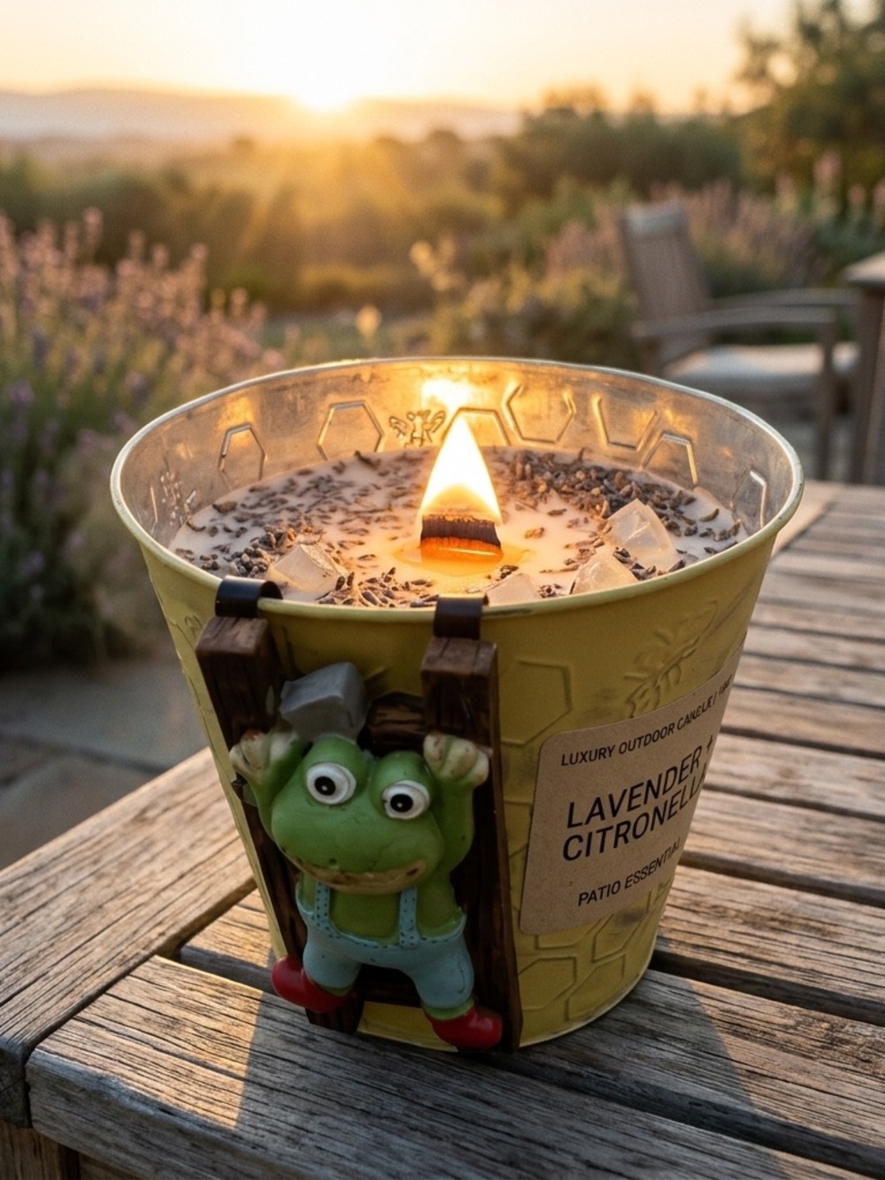 🕯️ Luxury Outdoor Candle | 16oz | Lavender + Citronella | Patio Essential